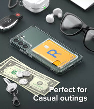 Заредете изображение във визуализатора на галерията – Ringke Fusion Card Case for Samsung Galaxy S22 + (S22 Plus) Card Wallet Documents Transparent (FCD593R52) - TopMag
