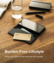 Заредете изображение във визуализатора на галерията – Ringke Folio Signature Flip Leather Case for Samsung Galaxy S22 + (S22 Plus) Black (FSS118R262) - TopMag
