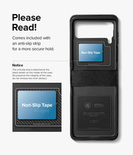 Заредете изображение във визуализатора на галерията – Ringke Folio Signature Flip Leather Case with Shoulder Strap for Samsung Galaxy Z Flip 3 Black (FS116R55) - TopMag
