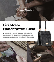 Заредете изображение във визуализатора на галерията – Ringke Folio Signature Flip Leather Case with Shoulder Strap for Samsung Galaxy Z Flip 3 Black (FS116R55) - TopMag
