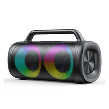 Заредете изображение във визуализатора на галерията – Joyroom 5.1 wireless bluetooth speaker with LED color lighting black (JR-MW02) - TopMag
