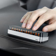 Заредете изображение във визуализатора на галерията – Baseus Moonlight Box Series silver parking number plate with telephone number - TopMag
