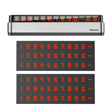 Заредете изображение във визуализатора на галерията – Baseus Moonlight Box Series silver parking number plate with telephone number - TopMag
