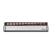 Заредете изображение във визуализатора на галерията – Baseus Moonlight Box Series silver parking number plate with telephone number - TopMag
