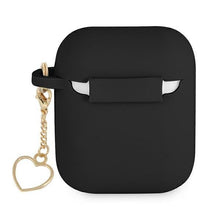 Заредете изображение във визуализатора на галерията – Guess GUA2LSCHSK AirPods cover czarny/black Silicone Charm Heart Collection - TopMag

