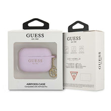 Заредете изображение във визуализатора на галерията – Guess GUAPLSC4EU AirPods Pro cover fioletowy/purple Charm 4G Collection - TopMag
