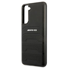 Заредете изображение във визуализатора на галерията – AMG AMHCS21FESGSEBK S21 FE G990 czarny/black hardcase Leather Debossed Lines - TopMag
