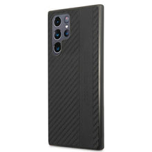Заредете изображение във визуализатора на галерията – AMG AMHCS22LBLSCA S22 Ultra S908 czarny/black hardcase Carbon Stripe&amp;Embossed - TopMag

