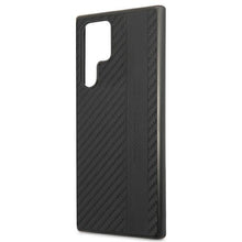 Заредете изображение във визуализатора на галерията – AMG AMHCS22LBLSCA S22 Ultra S908 czarny/black hardcase Carbon Stripe&amp;Embossed - TopMag
