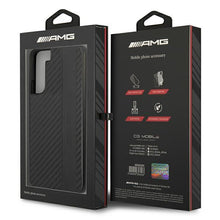 Заредете изображение във визуализатора на галерията – AMG AMHCS22SBLSCA S22 S901 czarny/black hardcase Carbon Stripe&amp;Embossed - TopMag

