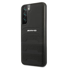 Заредете изображение във визуализатора на галерията – AMG AMHCS22SGSEBK S22 S901 czarny/black hardcase Leather Debossed Lines - TopMag
