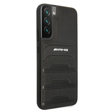 Заредете изображение във визуализатора на галерията – AMG AMHCS22SGSEBK S22 S901 czarny/black hardcase Leather Debossed Lines - TopMag
