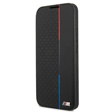 Заредете изображение във визуализатора на галерията – Etui BMW BMBKS22STRTBK S22 S901 czarny/black bookcase M Collection Triangles - TopMag
