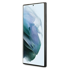 Заредете изображение във визуализатора на галерията – Etui hardcase BMW BMHCS22LPUCARTCBK S22 ultra S908 black/czarny M Collection Triangles - TopMag
