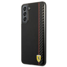 Заредете изображение във визуализатора на галерията – Ferrari FESAXHCS21FBK S21 FE G990 czarny/black hardcase On Track Carbon Stripe - TopMag

