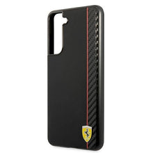 Заредете изображение във визуализатора на галерията – Ferrari FESAXHCS21FBK S21 FE G990 czarny/black hardcase On Track Carbon Stripe - TopMag
