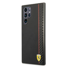 Заредете изображение във визуализатора на галерията – Ferrari FESAXHCS22LBK S22 Ultra S908 czarny/black hardcase On Track Carbon Stripe - TopMag
