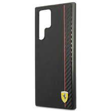Заредете изображение във визуализатора на галерията – Ferrari FESAXHCS22LBK S22 Ultra S908 czarny/black hardcase On Track Carbon Stripe - TopMag
