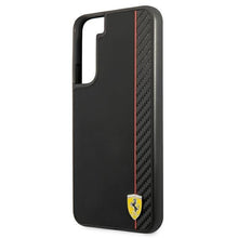 Заредете изображение във визуализатора на галерията – Ferrari FESAXHCS22MBK S22+ S906 czarny/black hardcase On Track Carbon Stripe - TopMag
