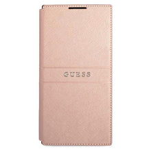Заредете изображение във визуализатора на галерията – Guess GUBKS22LPSASBPI S22 Ultra S908 różowy/pink book Saffiano Stripes - TopMag
