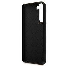 Заредете изображение във визуализатора на галерията – Guess GUHCS22SLSLMGBK S22 S901 czarny/black hardcase Silicone Script Metal Logo - TopMag
