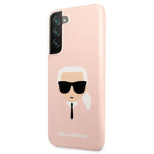 Заредете изображение във визуализатора на галерията – Karl Lagerfeld KLHCS22MSLKHPI S22+ S906 rożowy/pink hardcase Silicone Karl`s Head - TopMag
