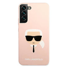 Заредете изображение във визуализатора на галерията – Karl Lagerfeld KLHCS22MSLKHPI S22+ S906 rożowy/pink hardcase Silicone Karl`s Head - TopMag
