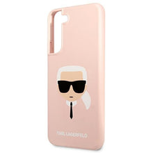 Заредете изображение във визуализатора на галерията – Karl Lagerfeld KLHCS22MSLKHPI S22+ S906 rożowy/pink hardcase Silicone Karl`s Head - TopMag
