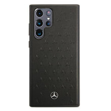 Заредете изображение във визуализатора на галерията – Mercedes MEHCS22LPSQBK S22 Ultra S908 czarny/black hardcase Leather Stars Pattern - TopMag
