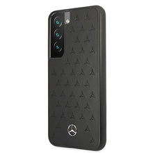 Заредете изображение във визуализатора на галерията – Mercedes MEHCS22SPSQBK S22 S901 czarny/black hardcase Leather Stars Pattern - TopMag
