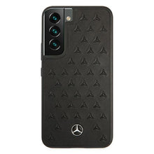 Заредете изображение във визуализатора на галерията – Mercedes MEHCS22SPSQBK S22 S901 czarny/black hardcase Leather Stars Pattern - TopMag
