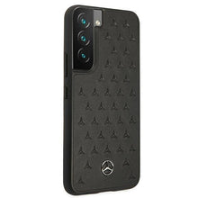 Заредете изображение във визуализатора на галерията – Mercedes MEHCS22SPSQBK S22 S901 czarny/black hardcase Leather Stars Pattern - TopMag
