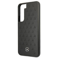 Заредете изображение във визуализатора на галерията – Mercedes MEHCS22SPSQBK S22 S901 czarny/black hardcase Leather Stars Pattern - TopMag
