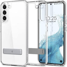 Заредете изображение във визуализатора на галерията – SPIGEN ULTRA HYBRID ”S” GALAXY S22+ PLUS CRYSTAL CLEAR - TopMag
