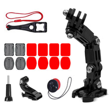 Заредете изображение във визуализатора на галерията – GoPro Set of Helmet Mounting Accessories for GoPro, DJI, Insta360, SJCam, Eken Sports Cameras (GoPro Cycling Helmet Chin Holder) - TopMag
