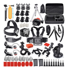 Заредете изображение във визуализатора на галерията – Set of universal 118in1 accessories for GoPro, DJI, Insta360, SJCam, Eken sports cameras (GoPro 120 in 1 set) - TopMag
