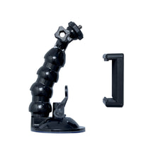 Заредете изображение във визуализатора на галерията – GoPro mount with suction cup for GoPro, DJI, Insta360, SJCam, Eken sports cameras + smartphone adapter (GoPro car suction cup) - TopMag
