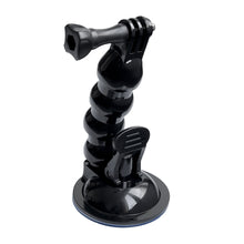 Заредете изображение във визуализатора на галерията – GoPro mount with suction cup for GoPro, DJI, Insta360, SJCam, Eken sports cameras + smartphone adapter (GoPro car suction cup) - TopMag
