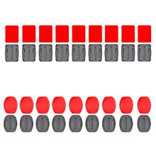 Заредете изображение във визуализатора на галерията – Set of flat and rounded mounting bases for GoPro, DJI Osmo Action, EKEN, SJCam, Insta360 sports cameras with 3M tapes - 9 pieces - TopMag
