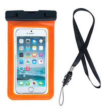 Заредете изображение във визуализатора на галерията – Waterproof pouch phone purse on the pool orange - TopMag
