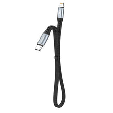 Заредете изображение във визуализатора на галерията – Dudao L10P cable USB Type C - Lightning PD20W black (L10P) - TopMag
