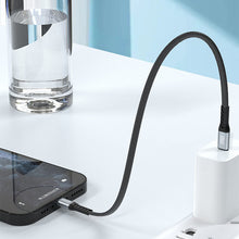 Заредете изображение във визуализатора на галерията – Dudao L10P cable USB Type C - Lightning PD20W black (L10P) - TopMag
