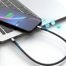 Заредете изображение във визуализатора на галерията – Dudao L10P cable USB Type C - Lightning PD20W black (L10P) - TopMag
