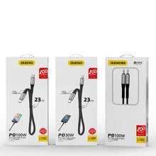 Заредете изображение във визуализатора на галерията – Dudao L10P cable USB Type C - Lightning PD20W black (L10P) - TopMag
