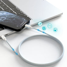 Заредете изображение във визуализатора на галерията – Dudao L6E cable USB Type C - Lightning PD 20W white (L6E) - TopMag
