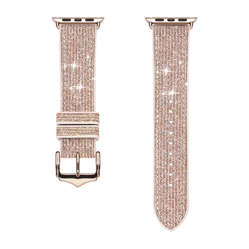 Dux Ducis Strap Watch 7 Band 7/6/5/4/3/2 / SE (45/44 / 42mm) Wristband Bracelet Bracelet Gold (Sparkle Version) - TopMag