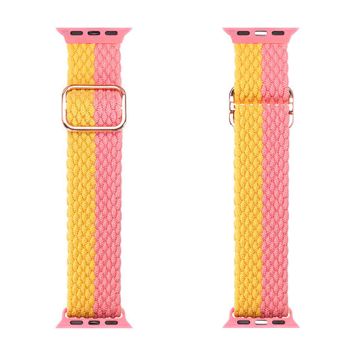 Dux Ducis Strap Watch 7 Band 7/6/5/4/3/2 / SE (41/40 / 38mm) Wristband Bracelet Bracelet Pink Yellow (Mixture Version) - TopMag