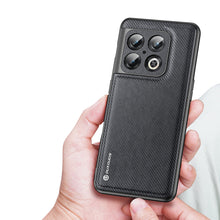 Заредете изображение във визуализатора на галерията – Dux Ducis Fino case cover covered with nylon material OnePlus 10 Pro black - TopMag

