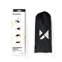 Заредете изображение във визуализатора на галерията – Wozinsky long exercise resistance bands set of 4x crossfit fitness bands (WRB4IN1) - TopMag
