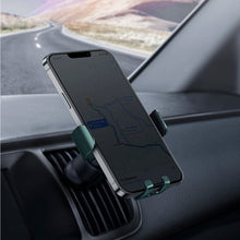 Заредете изображение във визуализатора на галерията – Baseus Metal Age II gravity car phone holder on the ventilation grille green (SUJS000006) - TopMag
